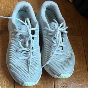 Under Armour Light Gray/Aqua  Athletic Shoes